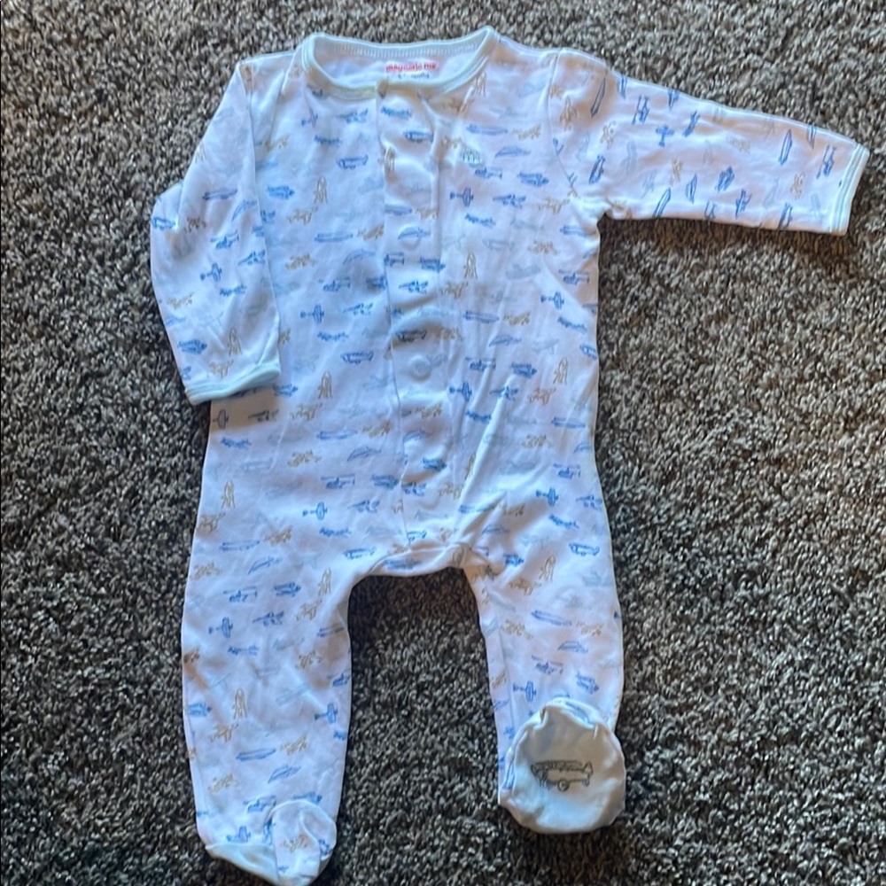Blue Printed Kids One Piece